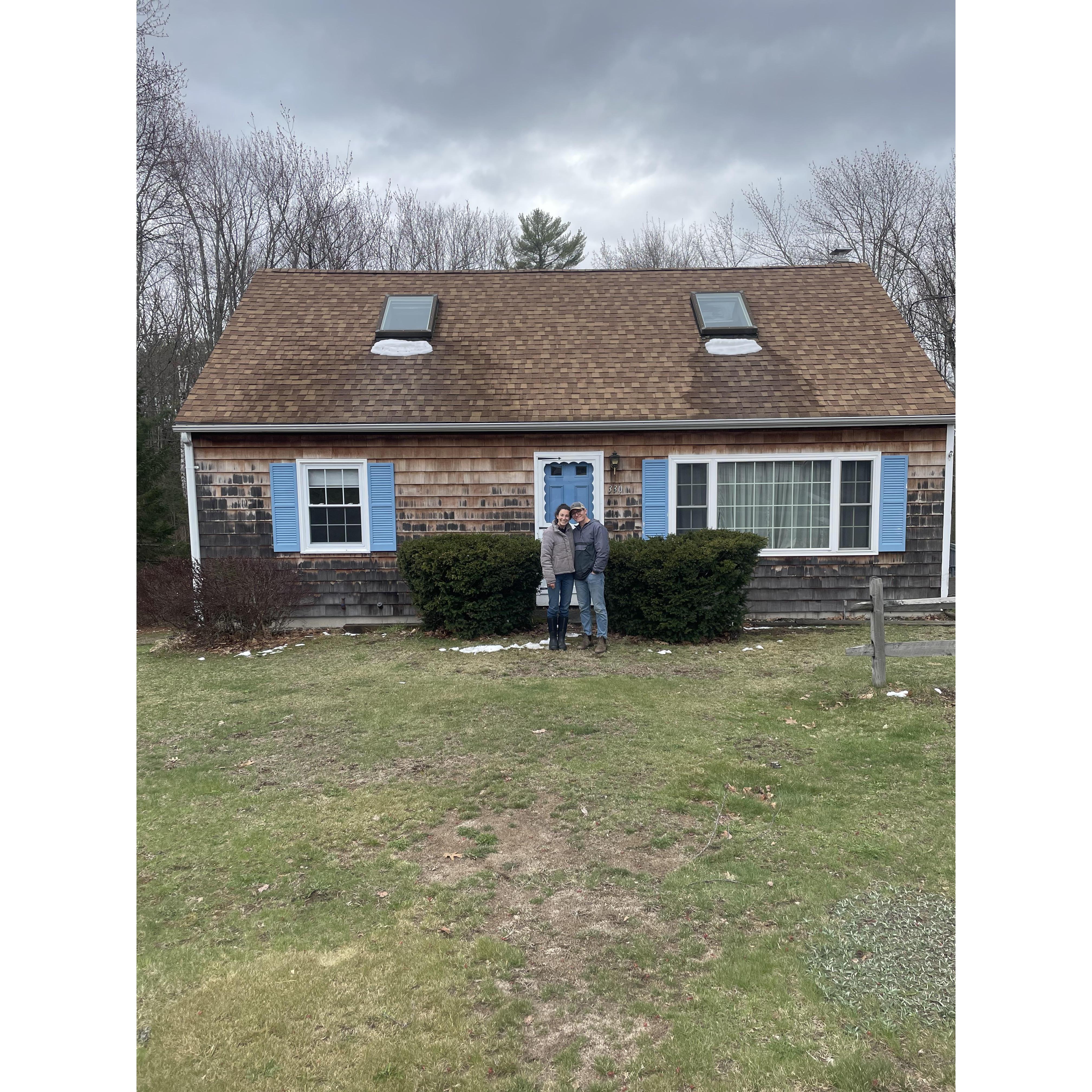We bought our first home together in April and are busy making it our own!