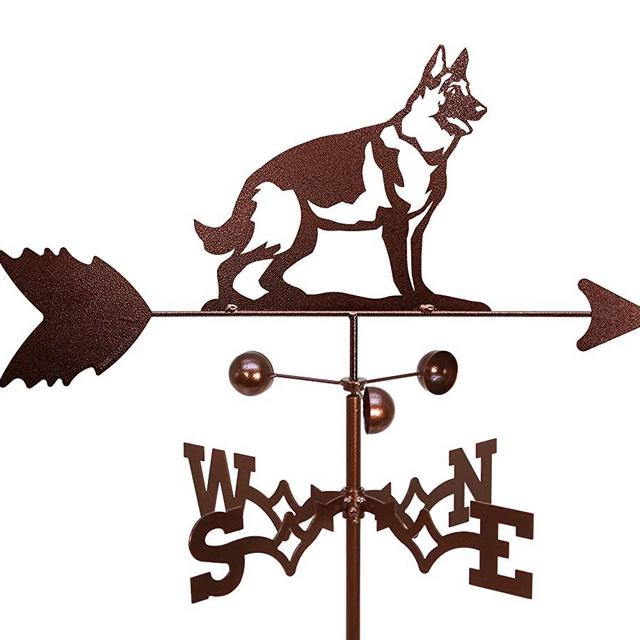 SWEN Products Hand Made German Shepherd Dog Garden Stake Weathervane ~New~