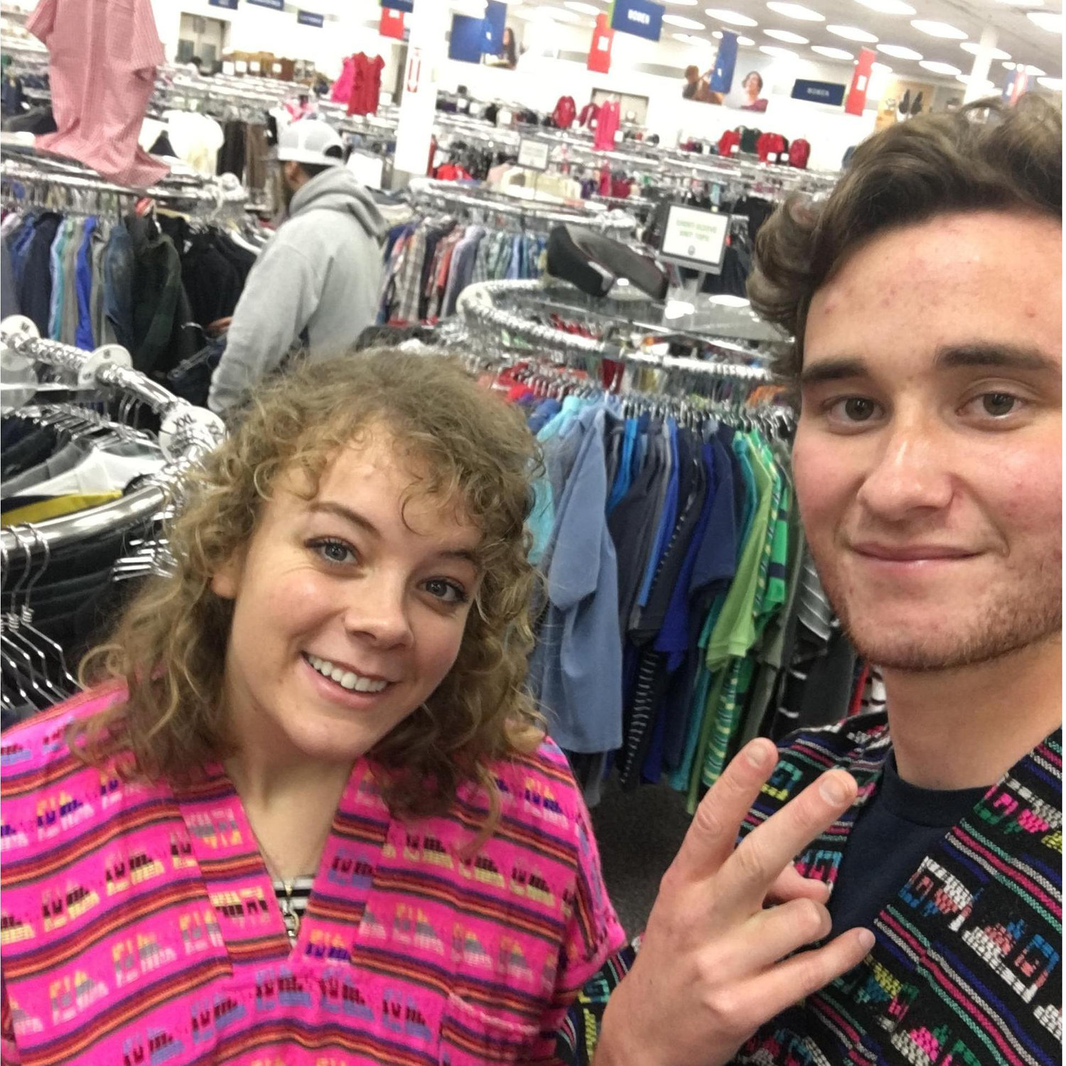 Their first date was a double date, at a local sandwich place in Rexburg, then they did one of their favorite past times: thrift store shopping!