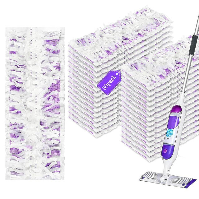 Power Mop Refills Pads for Swiffer, 50 Count Disposable Power Mop Refills for Power Mop Multi-Surface Mop Power Mop Pads Replacement Power Mop Pads Refills Spray Mopping Pads Hardwood Floor Cleaning