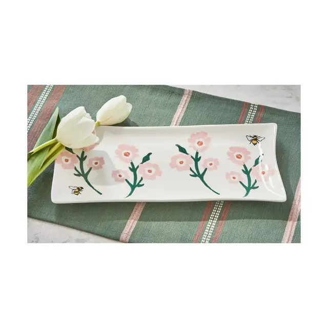 tagltd Bee Blossom Oblong Platter
