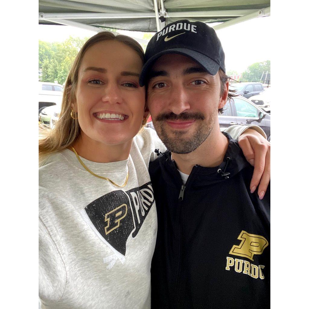 Ellen's first Purdue tailgate!