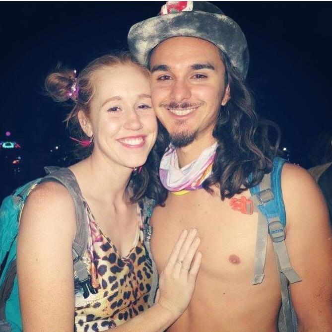 At Burning Man together.