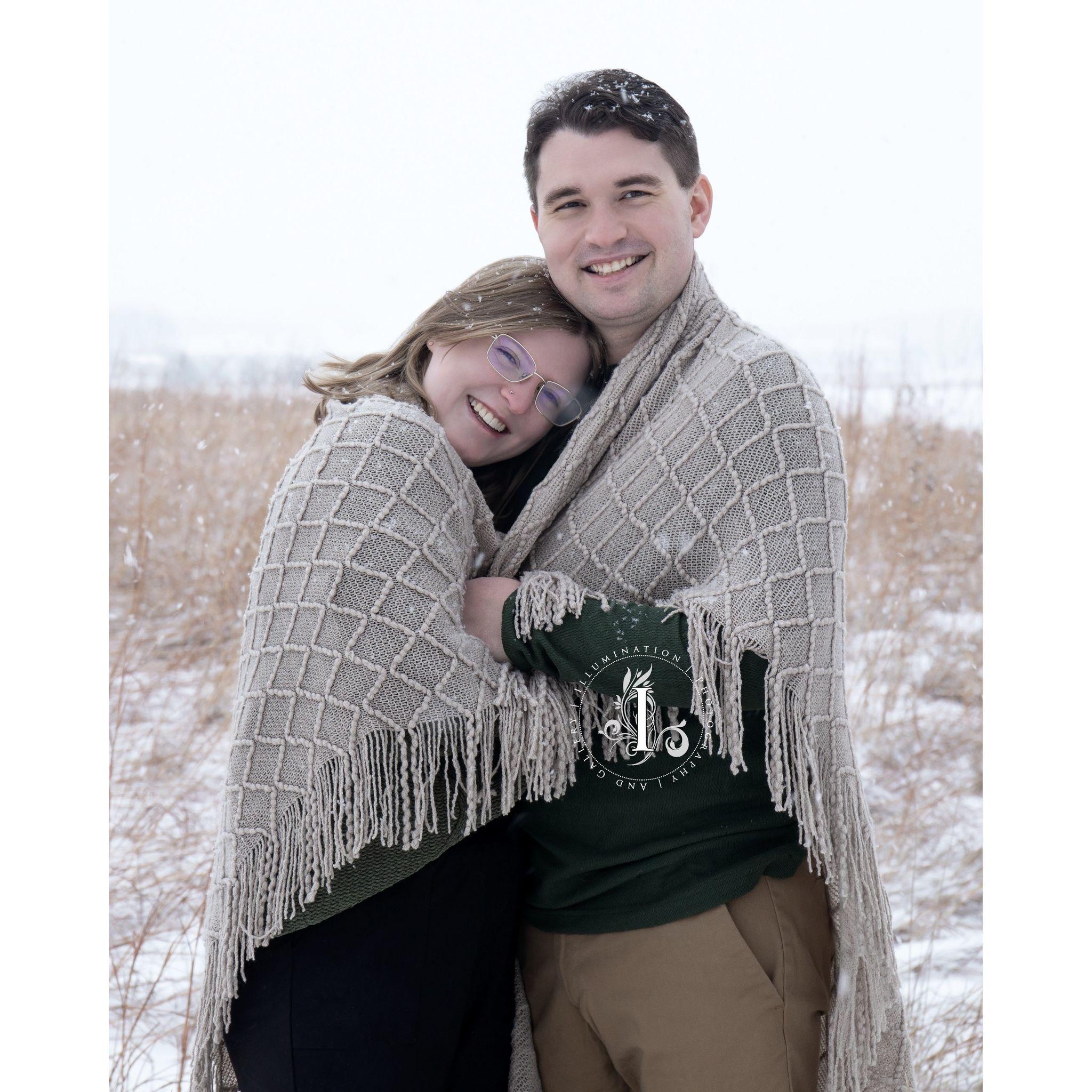 A photo from our engagement session.