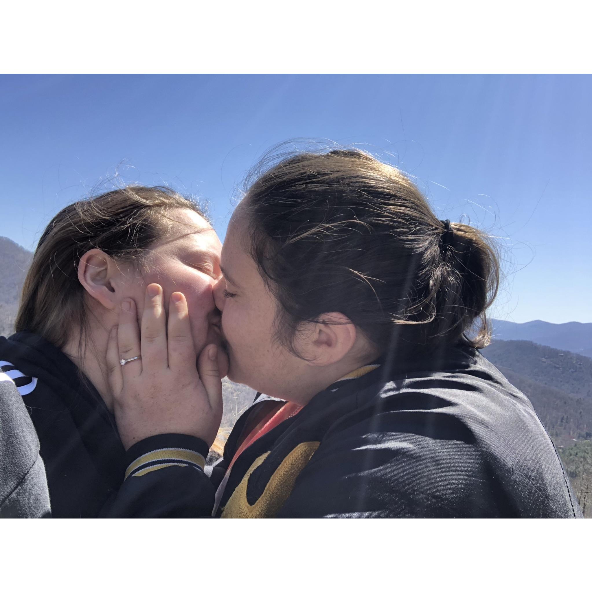 The day we became engaged!