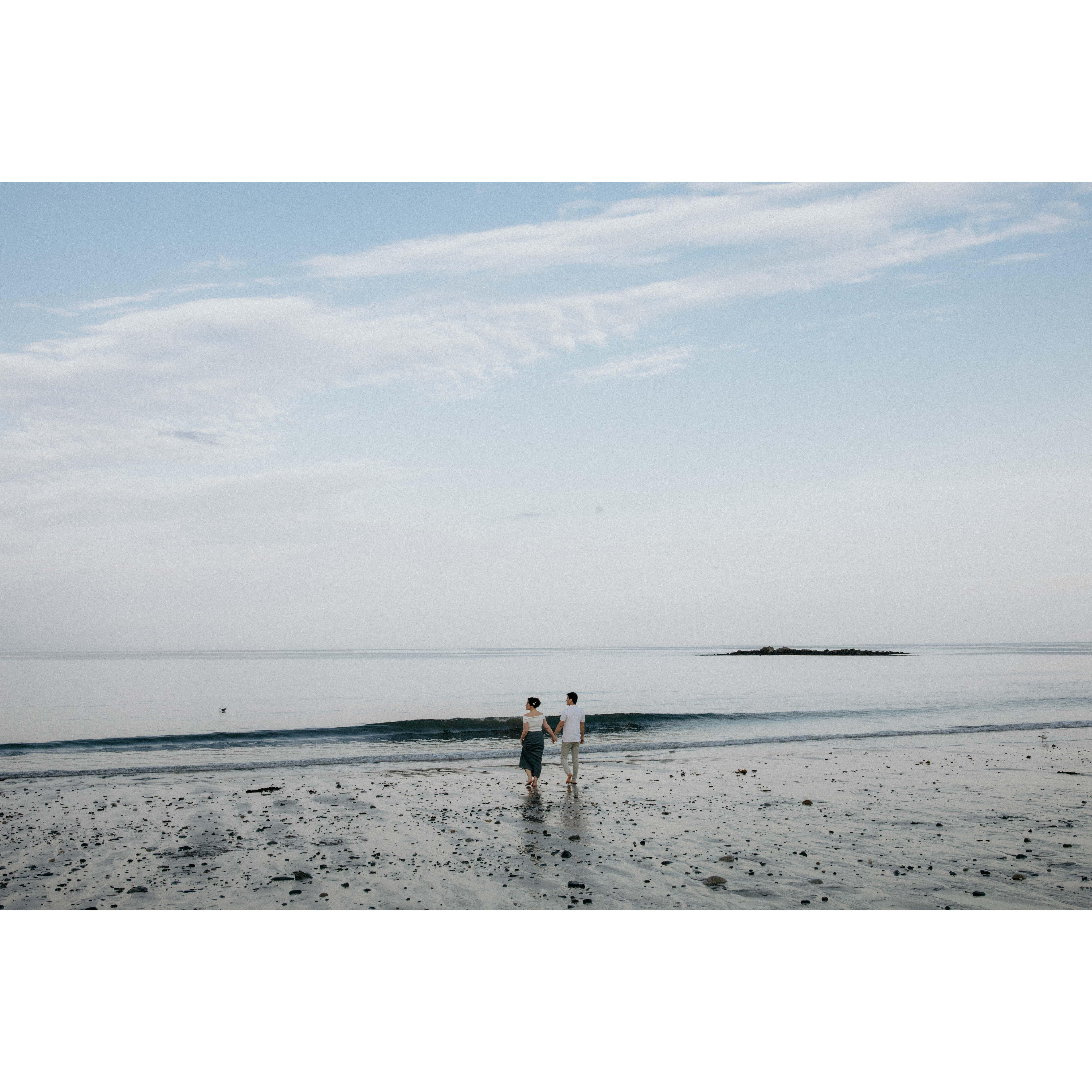 On one of our favorite beach walks