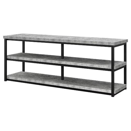 Ashlar Industrial TV Stand For TVs Up To 65" - Concrete Gray - Ameriwood Home