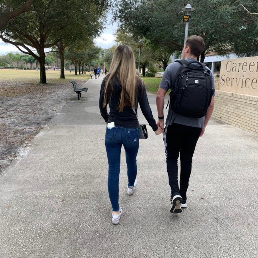 Walking around UCF finding Sam's classes