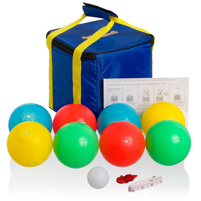 Playaboule Glow in The Dark LED Day Night Lighted Bocce Ball Set Choose 107mm or 85mm