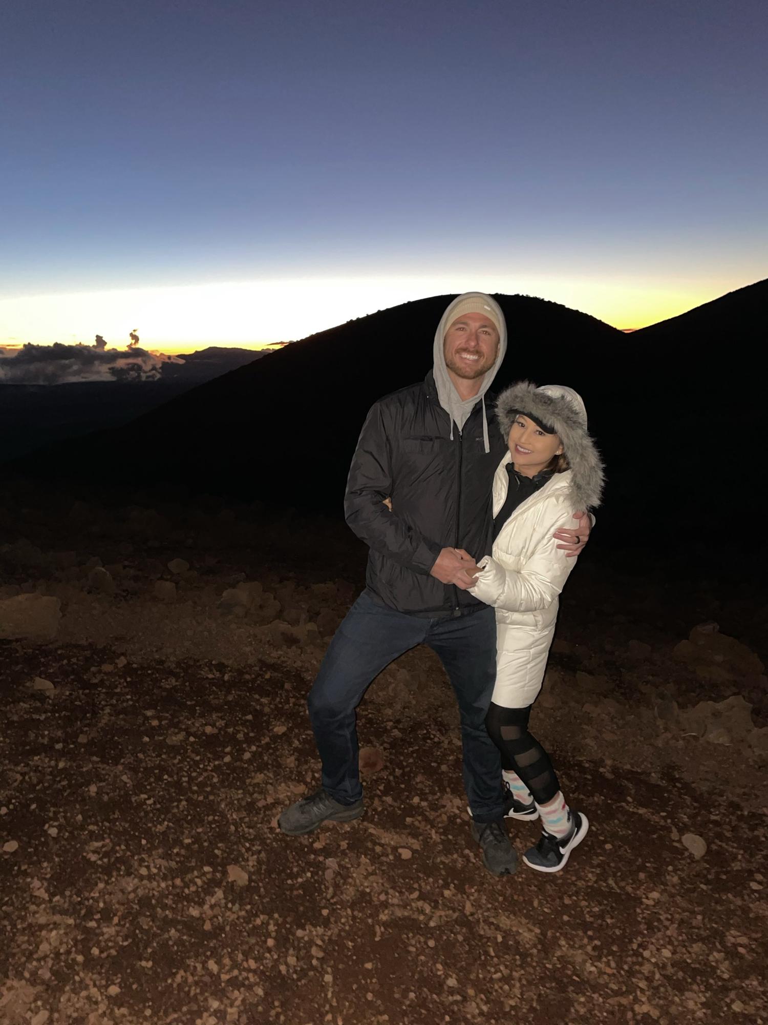 January 2021 • Mauna Kea, HI • By the way they’re dressed, you wouldn’t believe they’re in Hawaii… the Big Island, where their up top Mauna Kea where it snows up there.