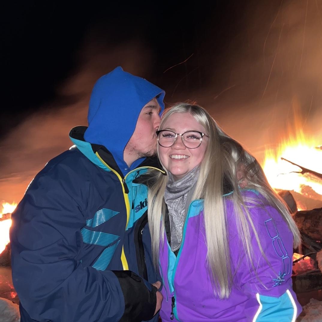 2/19/22, bonfire at the cabin