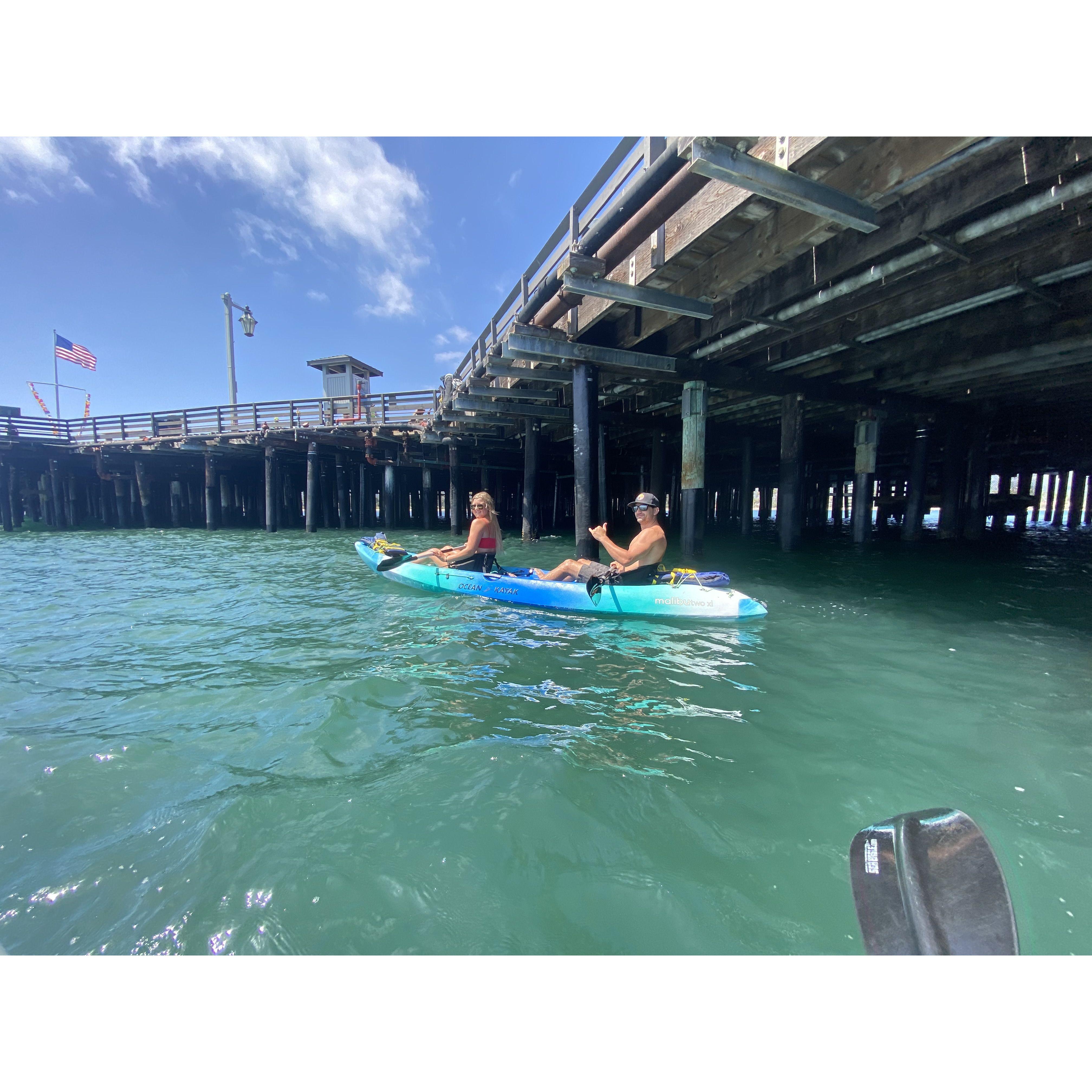 July 2020. Kayaking in Santa Barbara.