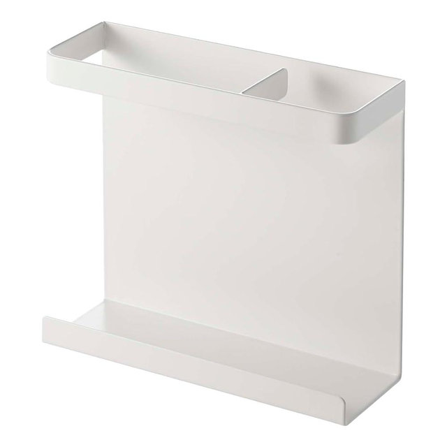 Yamazaki Home Magnet Wrap or Aluminim Foil Holder - Kitchen Storage, Magnetic Organizer - Steel