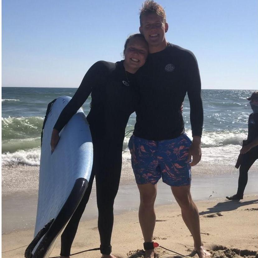 Fun fact Rowan also crashed her rental surfboard straight into the beach.