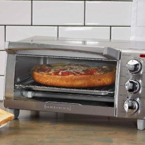 BLACK+DECKER 4-Slice Toaster Oven with Natural Convection, Stainless Steel, TO1760SS (TO1760SST-1)