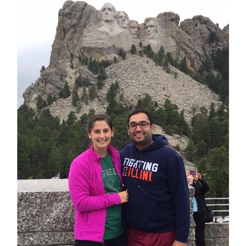 at Mt. Rushmore in SD