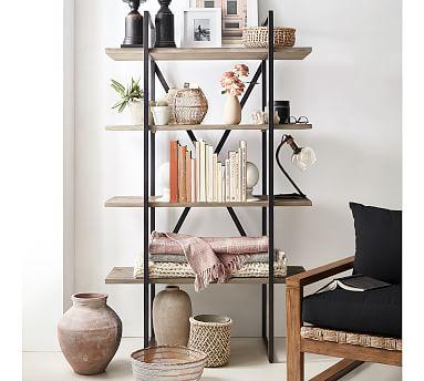 Houston Bookcase, Gray Wash
