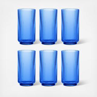 Mesa Jumbo Acrylic Glass, Set of 6