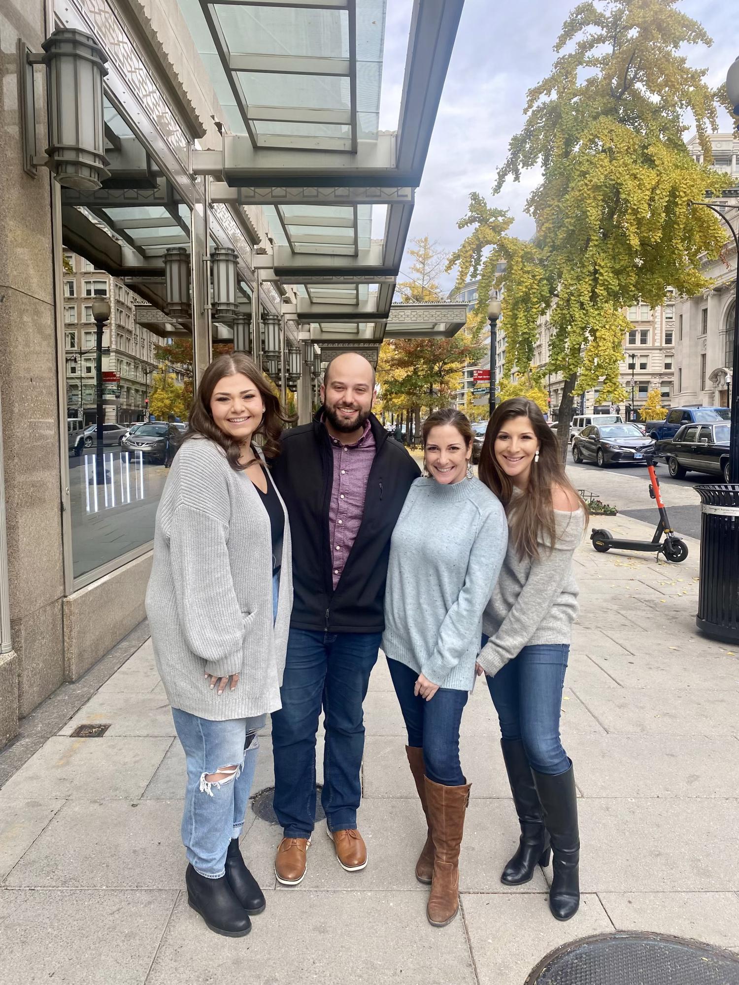 Getting the sisters together for the first time in Washington D.C.