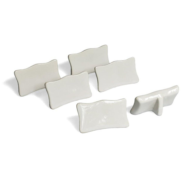 Classic Porcelain Place Cards - Set of 6