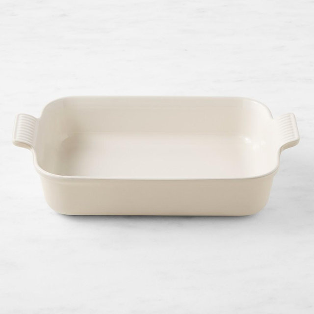 Le Creuset Heritage Stoneware Rectangular Dish, 12" X 9", Brioche