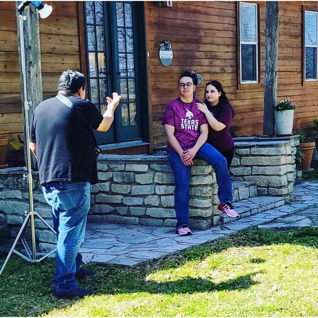Connie and Carson took their high school graduation photos together