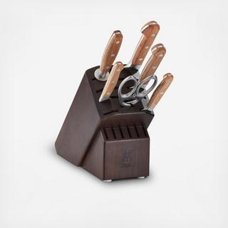 Pro Holm Oak 7-Piece Knife Block Set