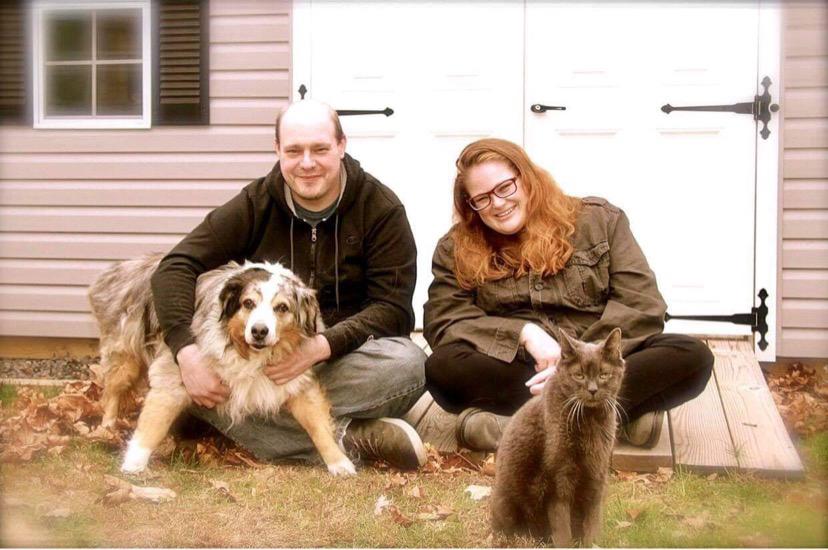 Our family photo, while we still had both of our old guys.