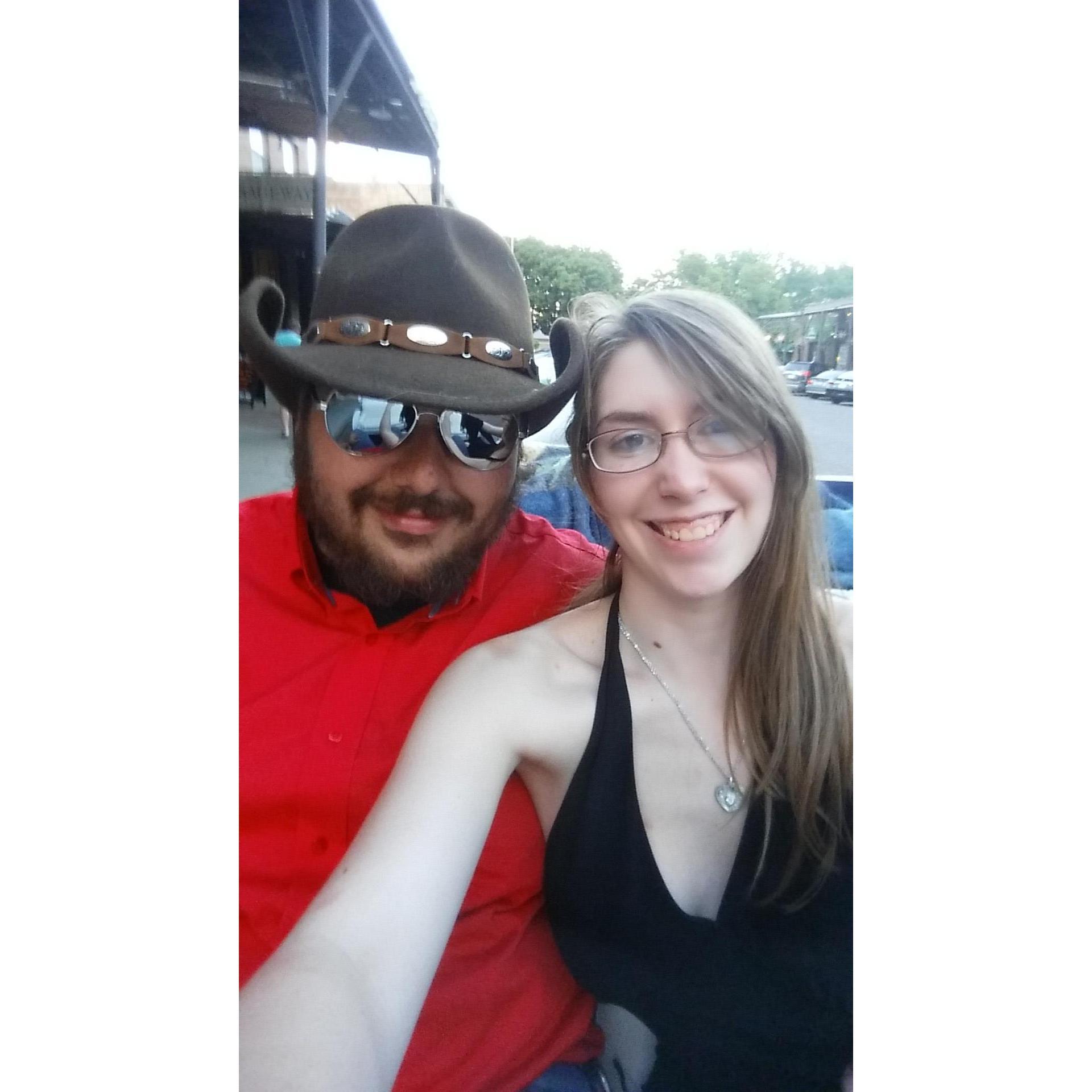 Our first anniversary in the old market