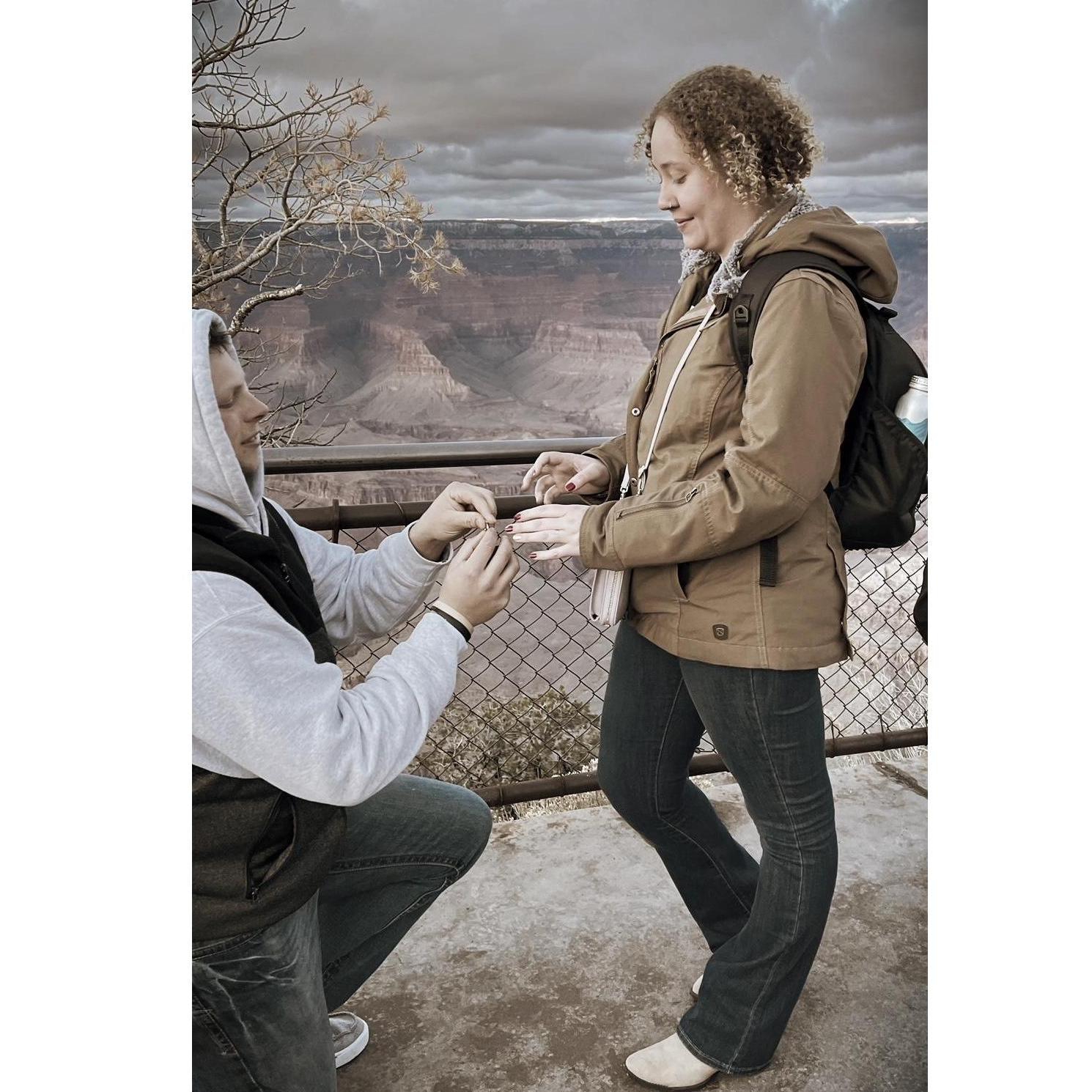 The Proposal! 
Grand Canyon