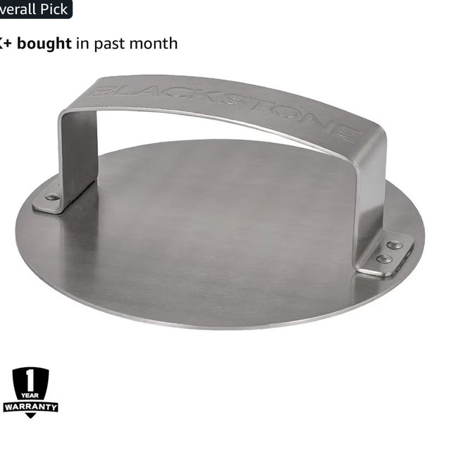 BLACKSTONE Smash & Sear Press – Stainless Steel Burger Smasher