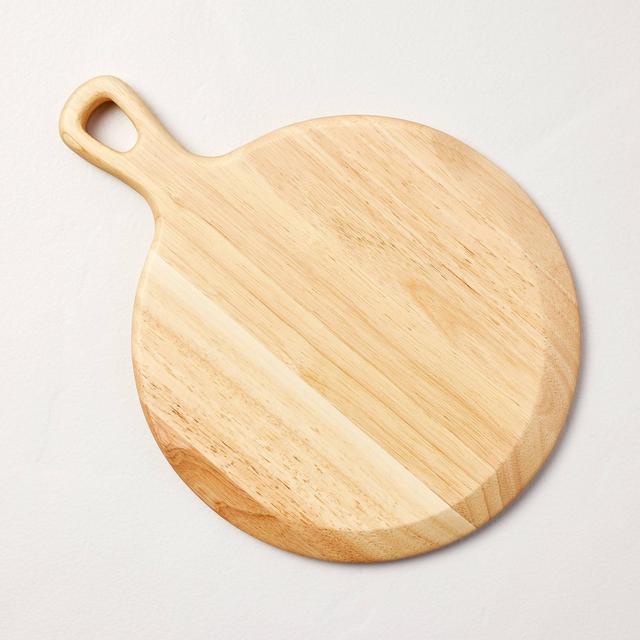 Small Round Wood Paddle Serve Board Natural - Hearth & Hand™ with Magnolia