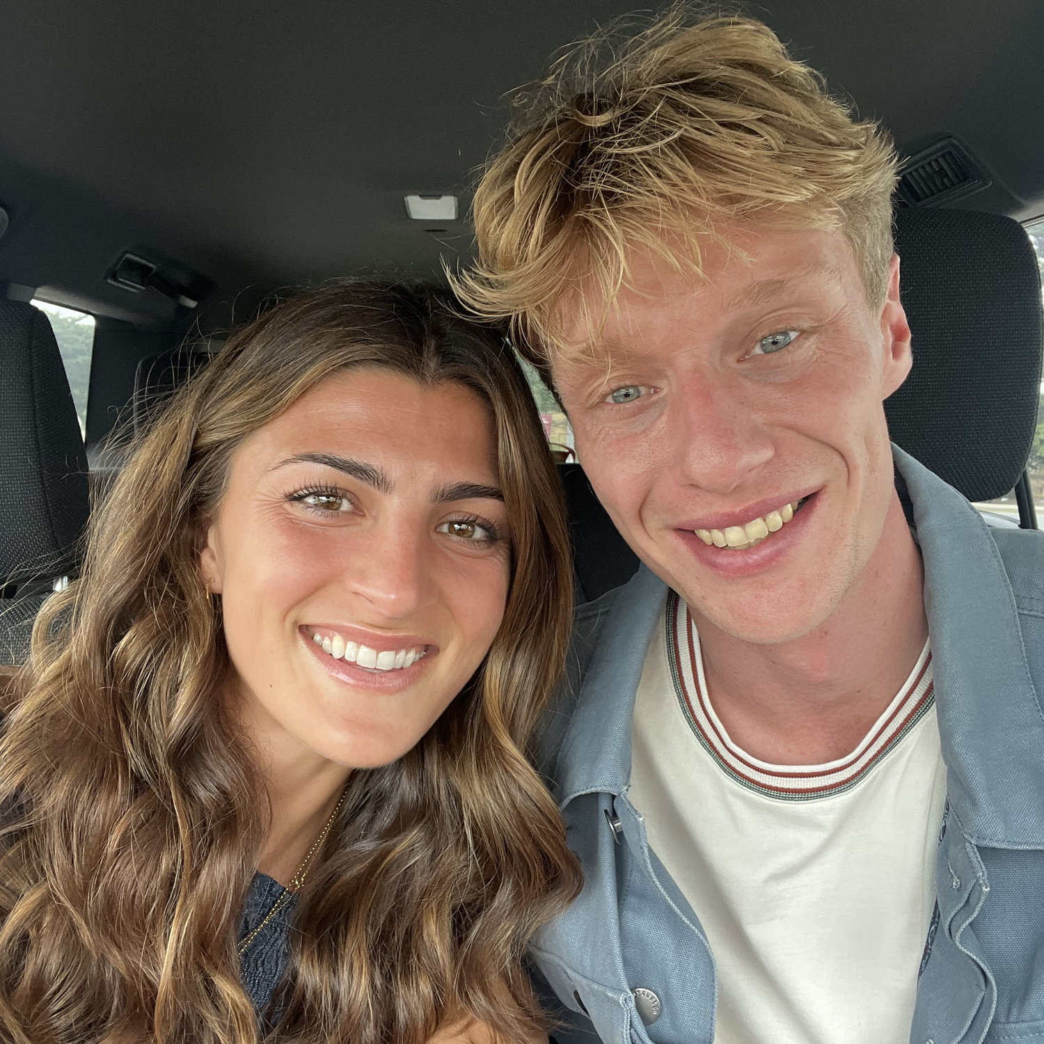 On our way to our engagement party
