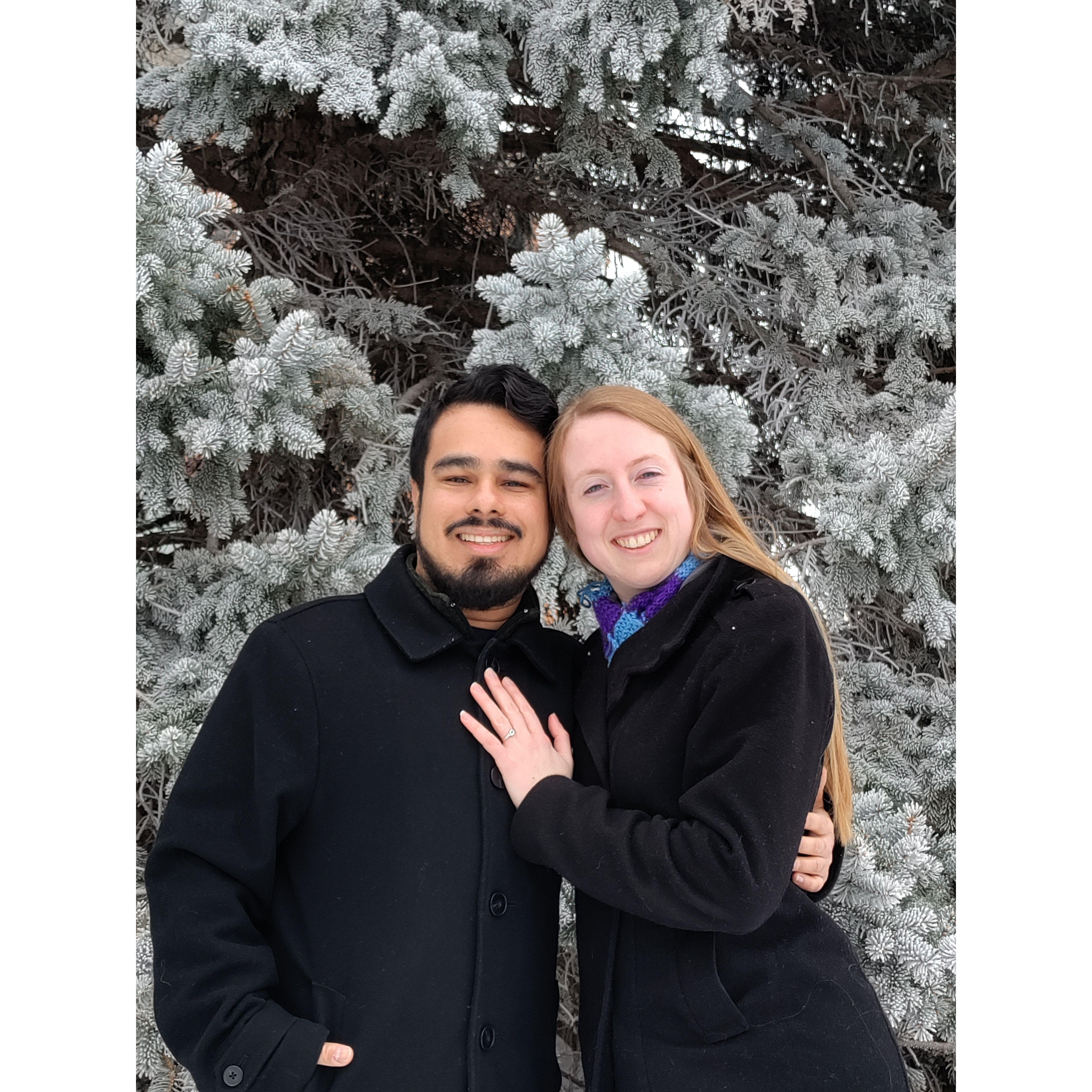 Photo Credit: Clarissa Paltz. Taken after we got engaged in December 2024 to announce our engagement