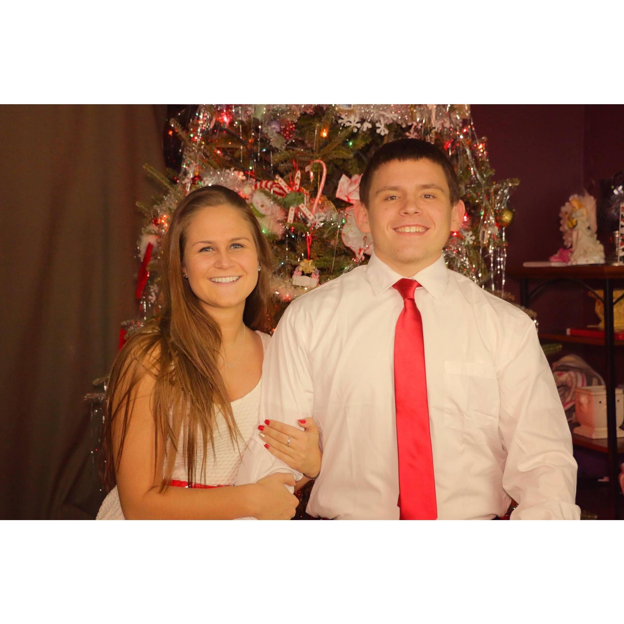 Our first Christmas together, 2014