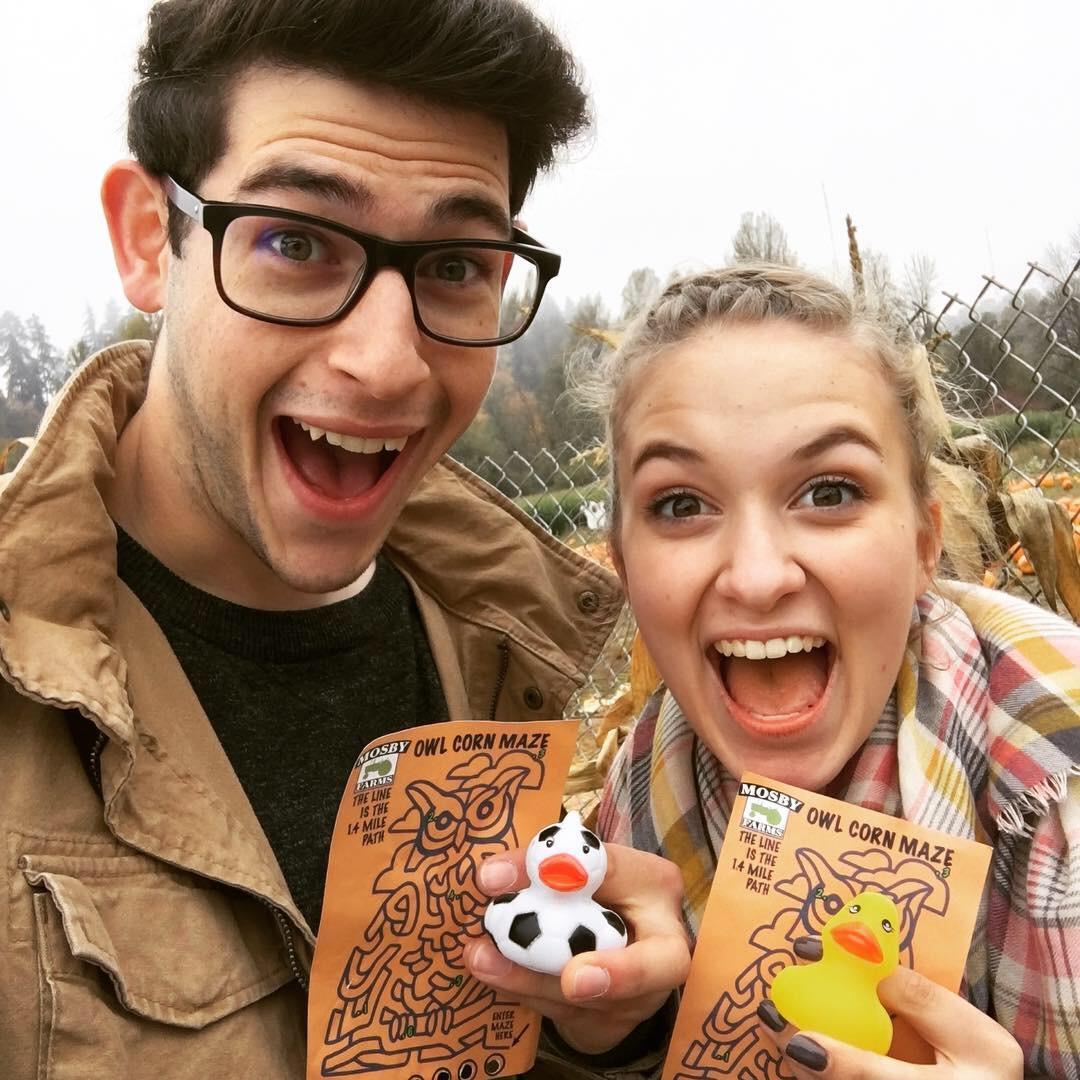 We did it! We're very excited about our prizes for completing the corn maze.