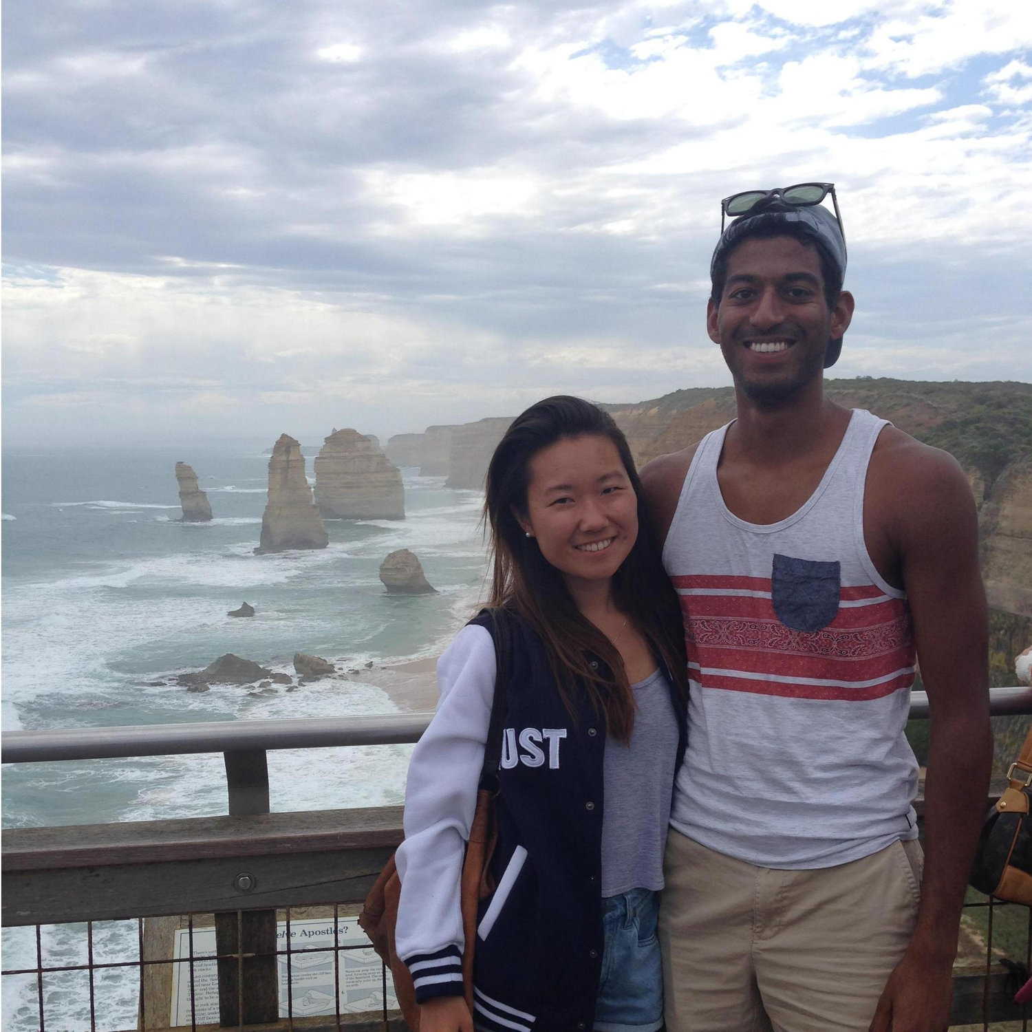 Rajat convinced Miki to wake up at 5 am to see the 7 Sisters (Australia).