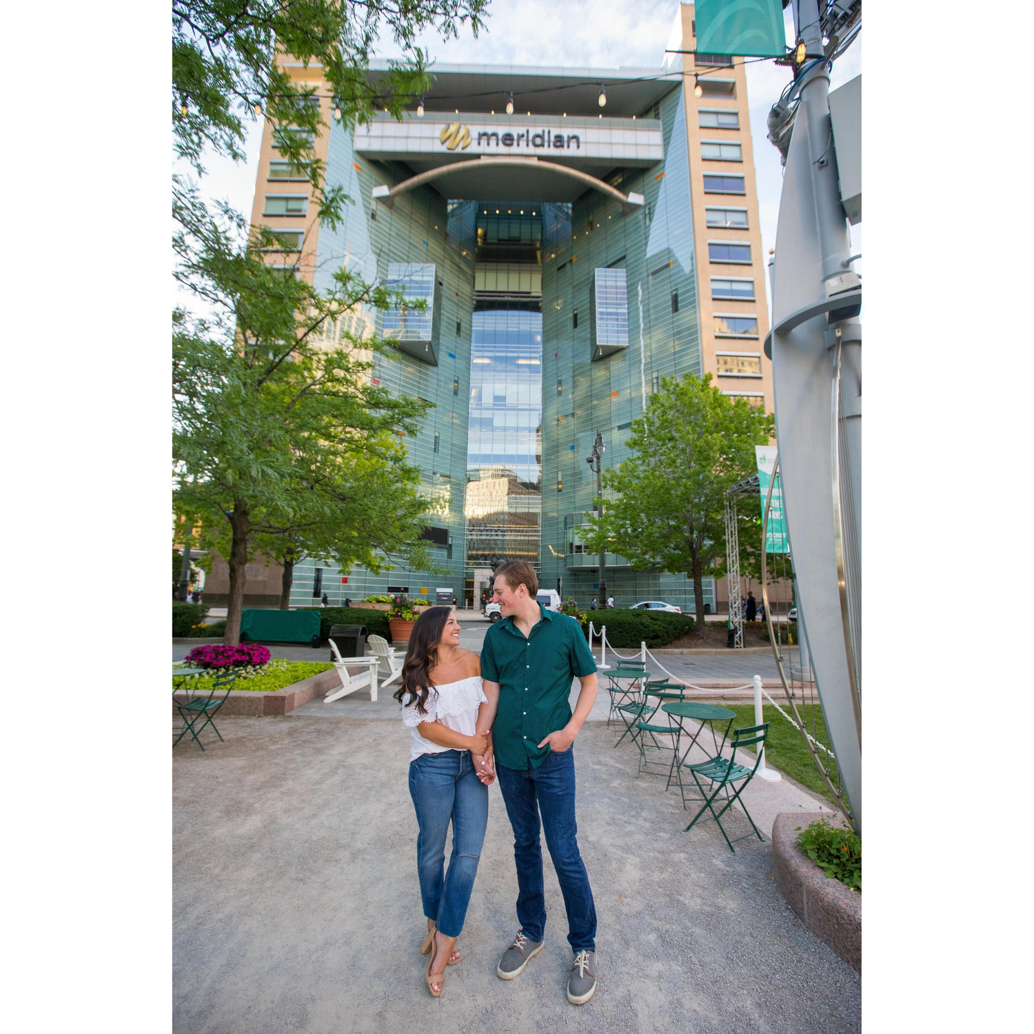 Where we met at Meridia in downtown Detroit.