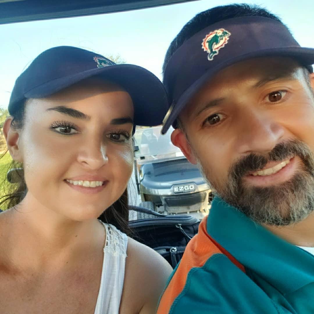 Golfing on my 40th birthday..