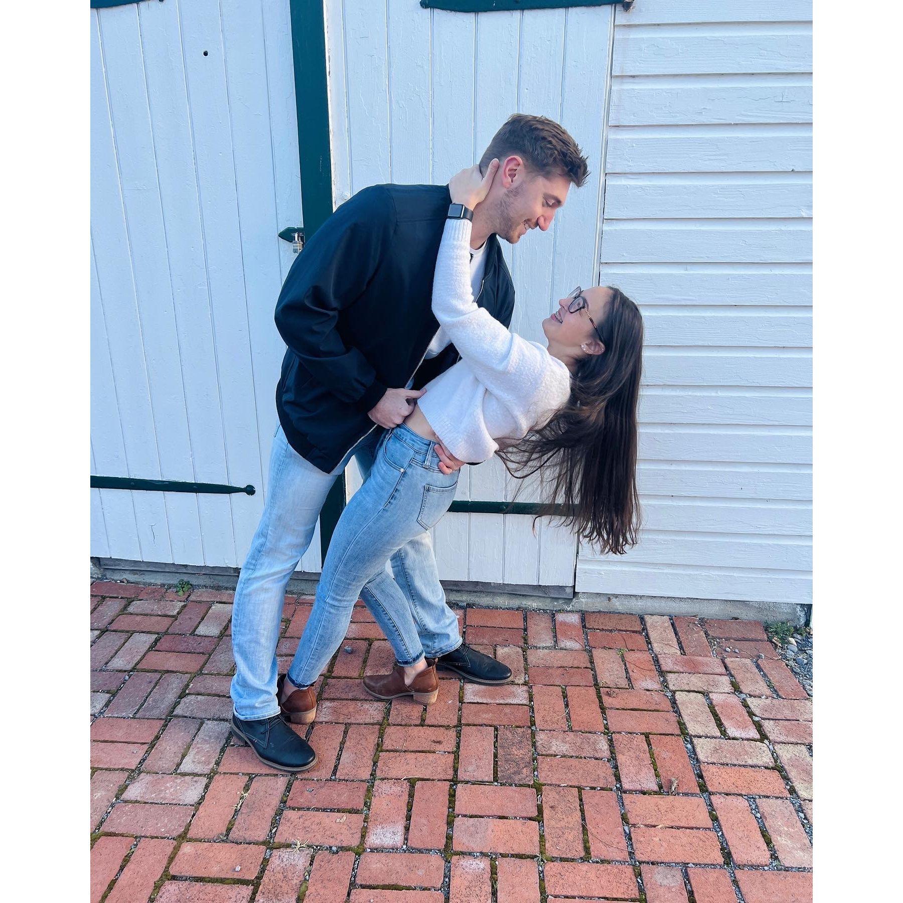 The first of our couple's photoshoots. Fall 2021