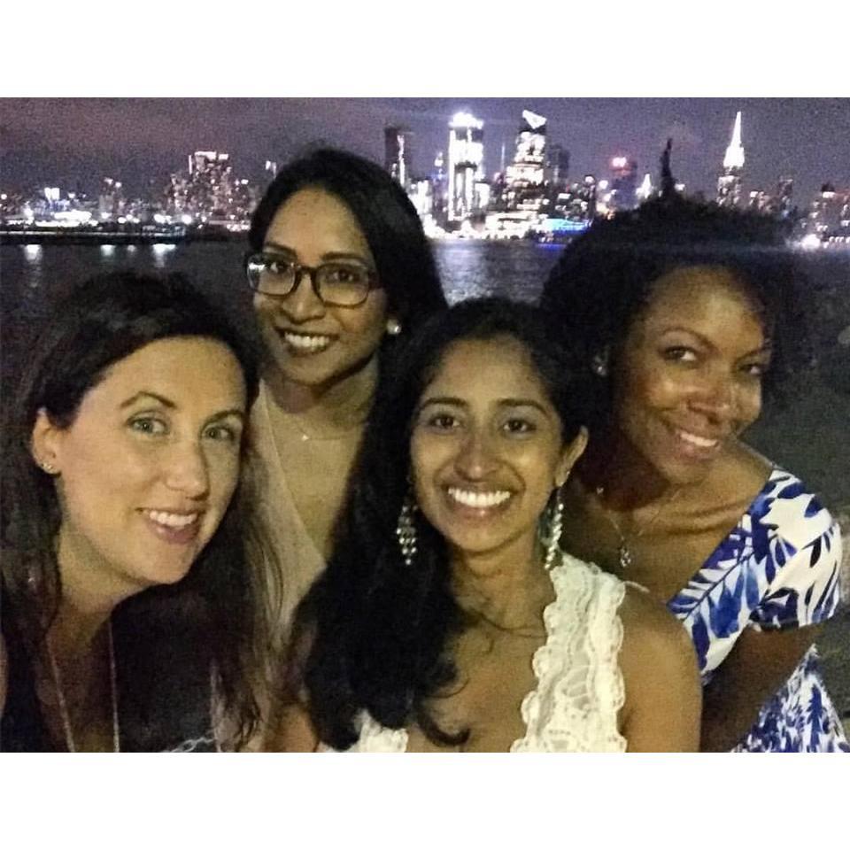 Heather and some of her closest friends, Stephanie Veerasammy, Aruna Wigden and Christina Gordon