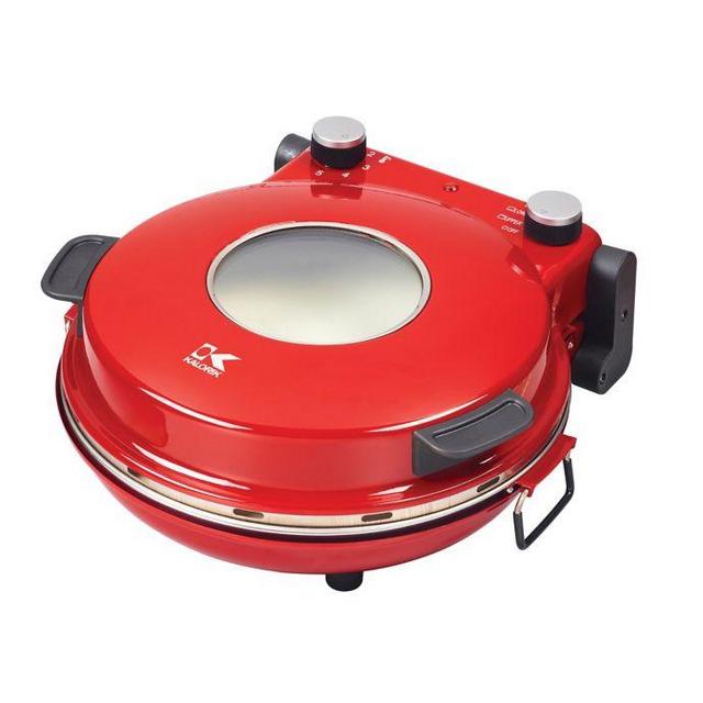 Kalorik High-Heat Stone Pizza Oven in Red