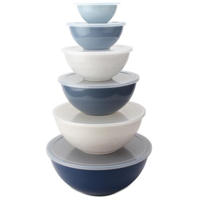 Enchante Cook With Color 12-Pc. Mixing Bowl Set with Lids
