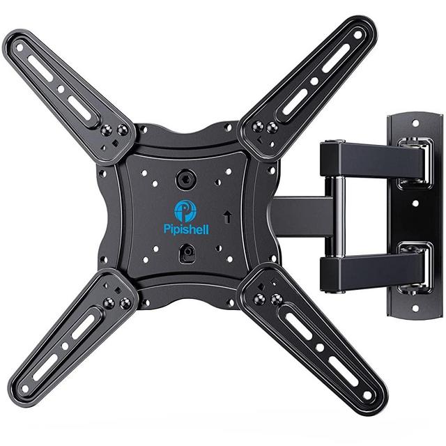 Full Motion TV Wall Mount Bracket, Articulating Arms Swivel Tilt Extension Rotation, Fits Most 26-60 Inch Flat Curved LED LCD OLED TVs, Max VESA 400x400mm Holds up to 88lbs by Pipishell
