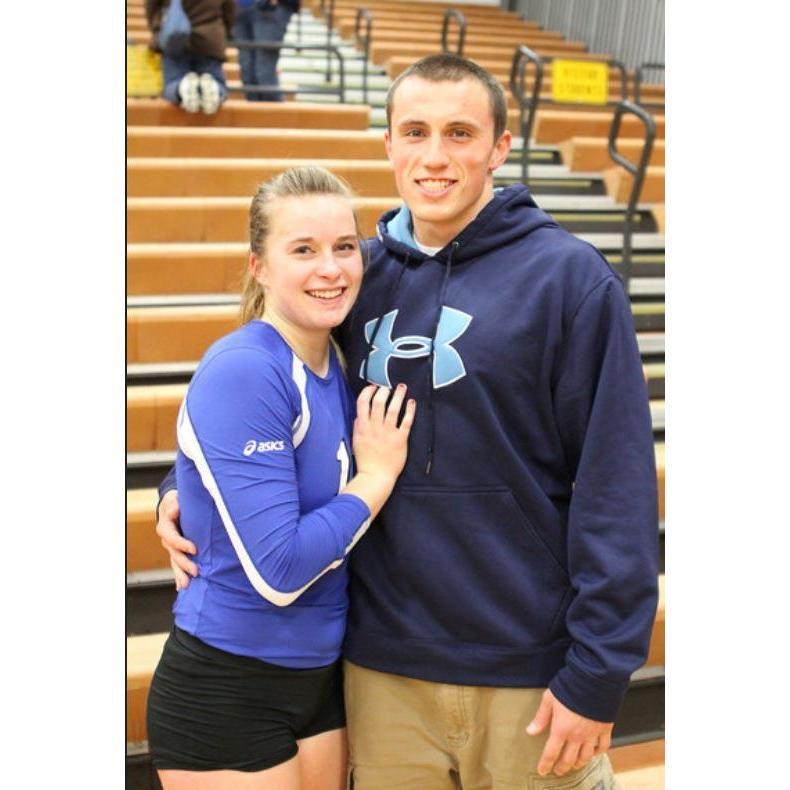 Hanna's senior year of high school volleyball - October 2012