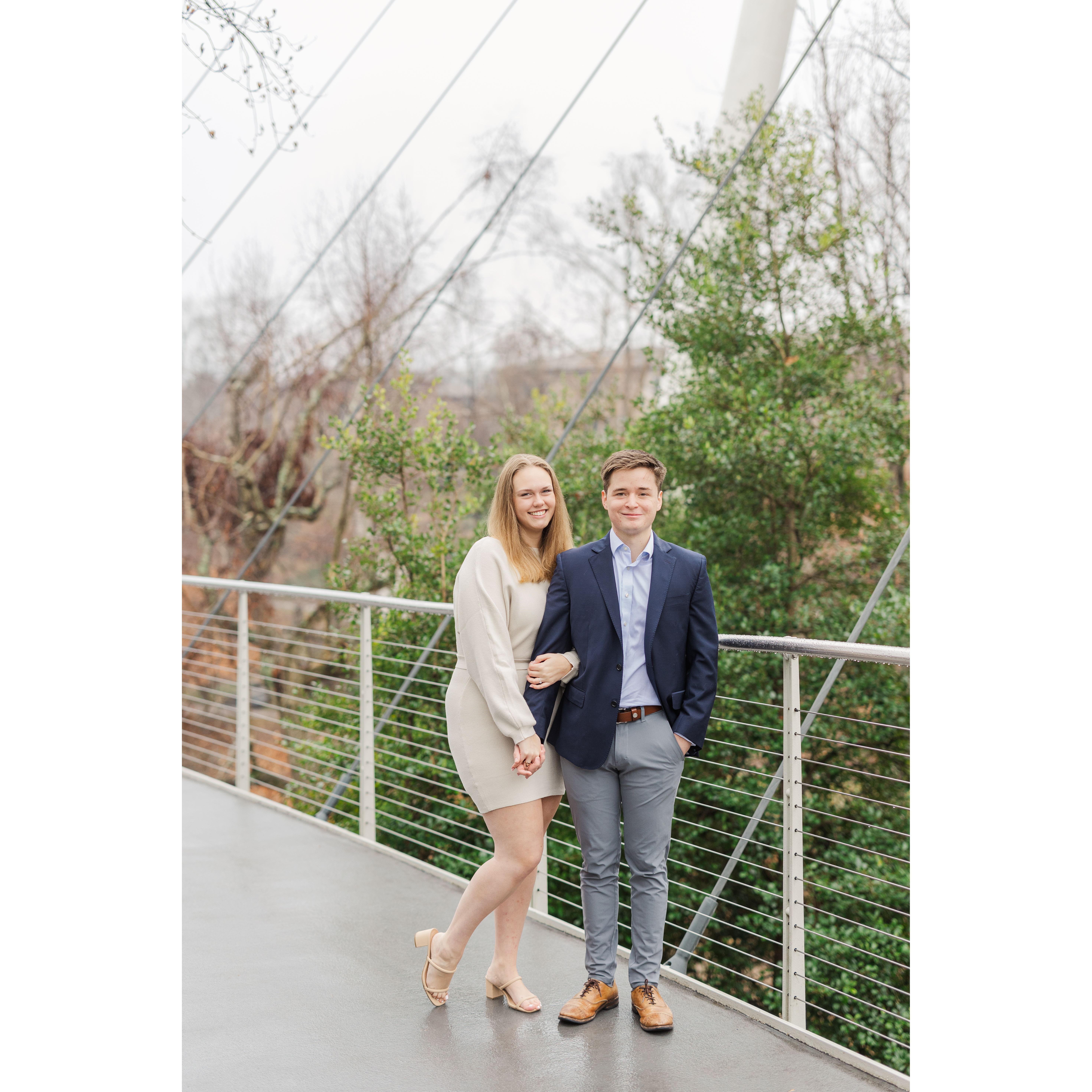 Engagement Photo, Downtown Greenville