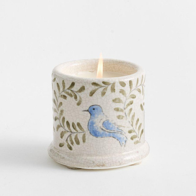 Handpainted Bird Candle, Small