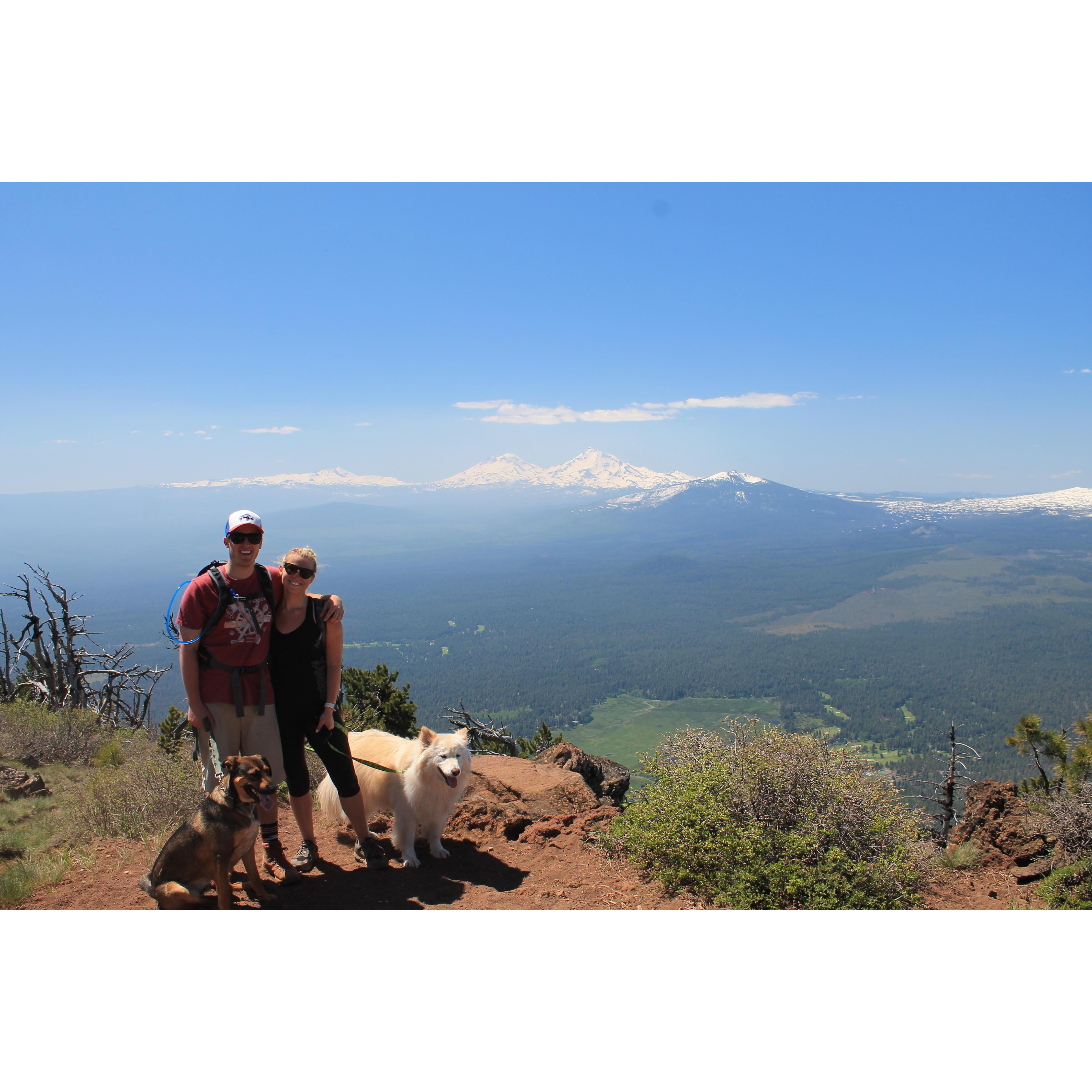 FIRST FAM PIC... also first time hiking Black Butte