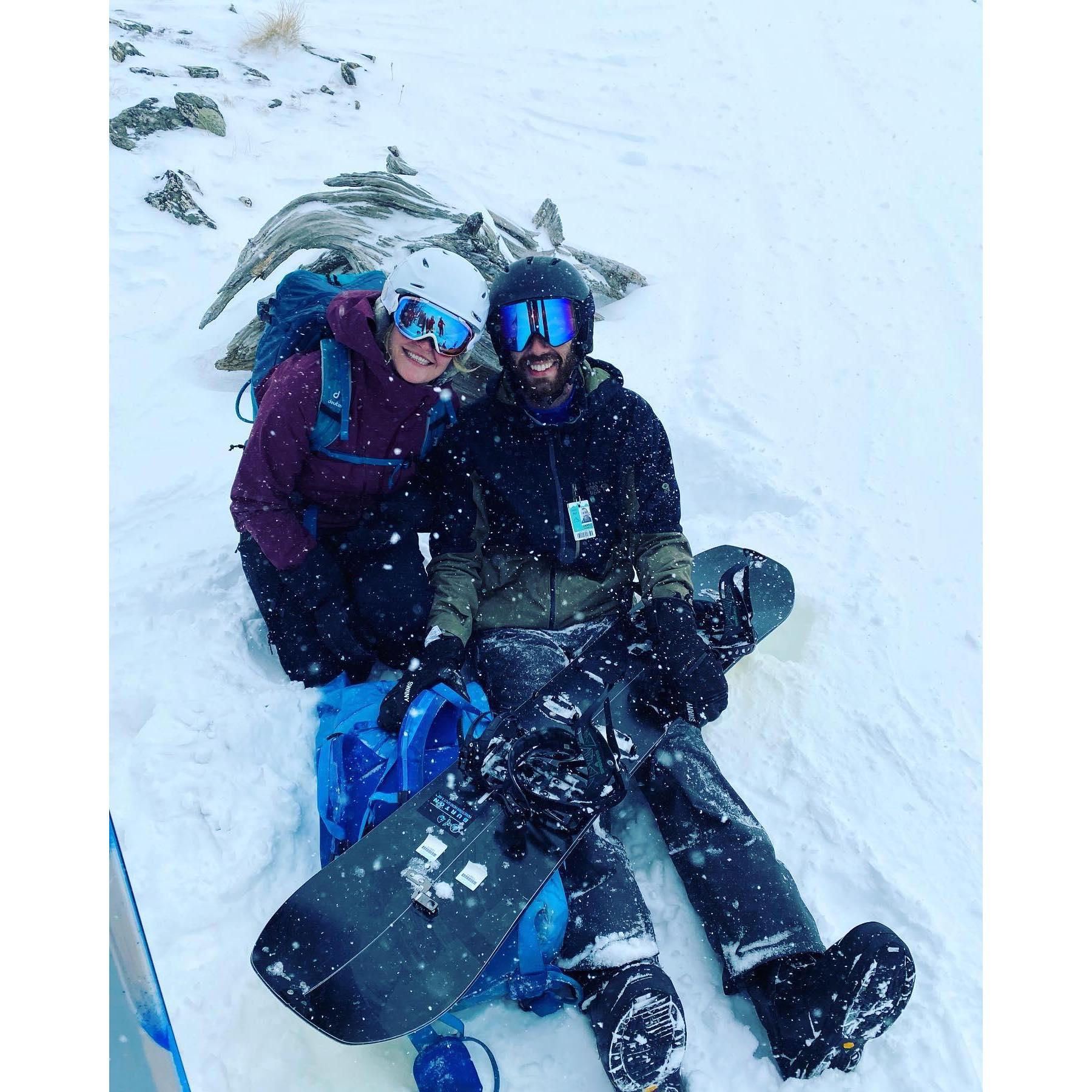Our first backcountry ski trip together