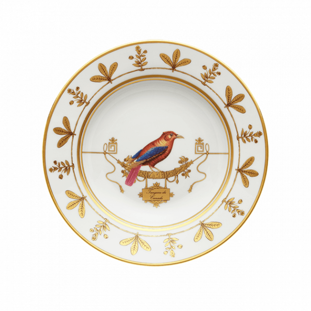 Soup plate Volière Tangara Du Canada